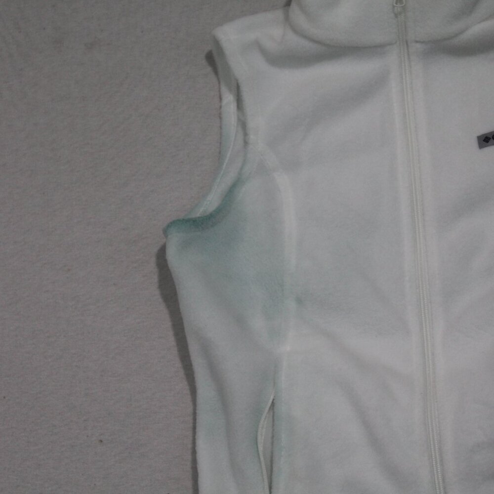 Columbia Women White Sweater Vest Sleeveless Size Medium - Picture 4 of 9